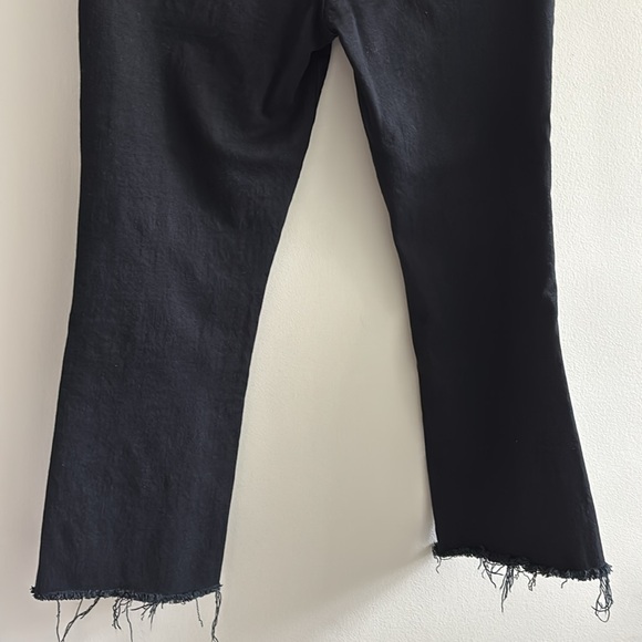 Pistola high rise black cropped frayed denim in color Abyss - Picture 6 of 7